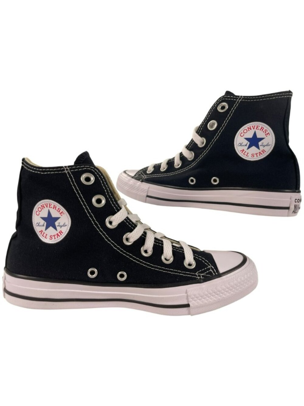 Converse Chuck Taylor All Star Hi Black Canvas Unisex Sneakers Sz 4 Men 6 Women - Picture 2 of 12